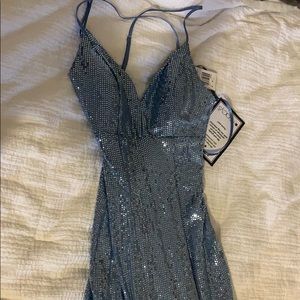 Light blue prom dress